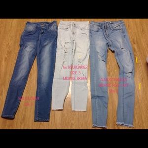 Skinny stretch  jeans Size 3--(3 pairs of jeans)